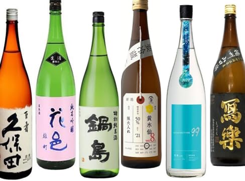 Amazon.co.jp: 【福袋】旬の純米酒1800ml×6本 飲み比べ 日本酒