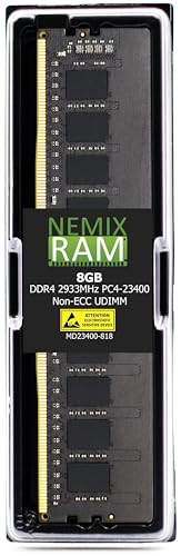 Amazon | NEMIX RAM 8GB DDR4-2933 PC4-23400 Non-ECC Unbuffered