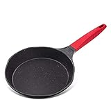 Edelstahl Öffnung Skillet, Antihaft-Bratpfanne Stahl Omelett Pfanne Pfanne Spülmaschinenfest Ofen Safe No-Haft Pfanne