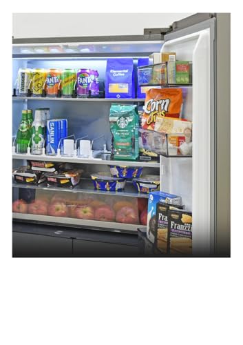 Image of Drink Organizer for Fridge Soda Can Holders Dispenser for Refrigerator Automatic Pusher Glide 6-20oz Beverage Storage 15''D x12.8''W 5 Rows