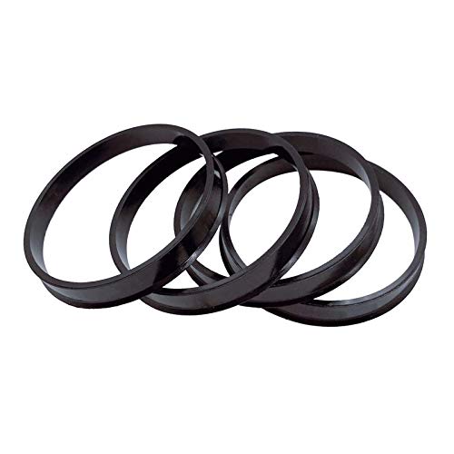Zpengtai Centradores De Llantas 4X Coche 66.6mm - 57.1mm Buje de Espiga de Rueda Centric Bore Center Hubcentric Ring Anillos Centradores Llantas
