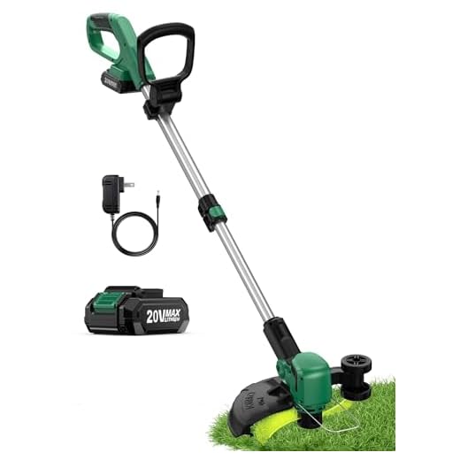 Kimo Cordless Tiller Cultivator, 20V 280RPM Electric Tiller, 7.8-in Wide & 5-in Depth Garden Cultivator W/24 Steel Tines, Electric Rototiller w/ Battery Extendable Pole for Lawn,Yard,Soil Cultivation