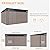 Aoxun 11.5'x7.3' Shed Outdoor Storage Shed with Triple Lockable Door Metal Storage Cabinet with Slopping Roof for Tools Bicycles Storage for Garden, Patio, Courtyard (Brown)