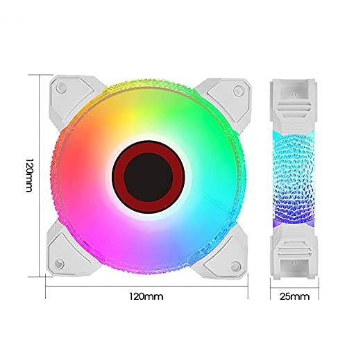 Ventilateur de refroidissement informatique 12cm 7 lames anti-vibration