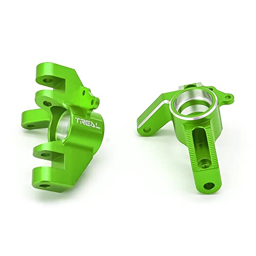 Nudillos de dirección delantera TREAL Alu 7075 verde repuestos mejora para Losi Hammer Rey U4 1/10