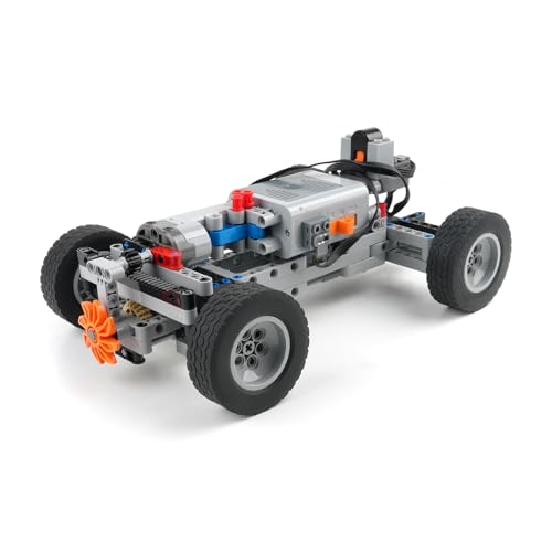 moc 4wd power function rc car chassis kit - technical building blocks with 624x20mm wheels m motor servo amp aa battery box for off-road climbing cars