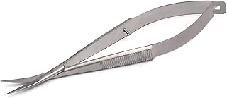 Castroviejo Scissors Curved 4.5 inches by TeckMed
