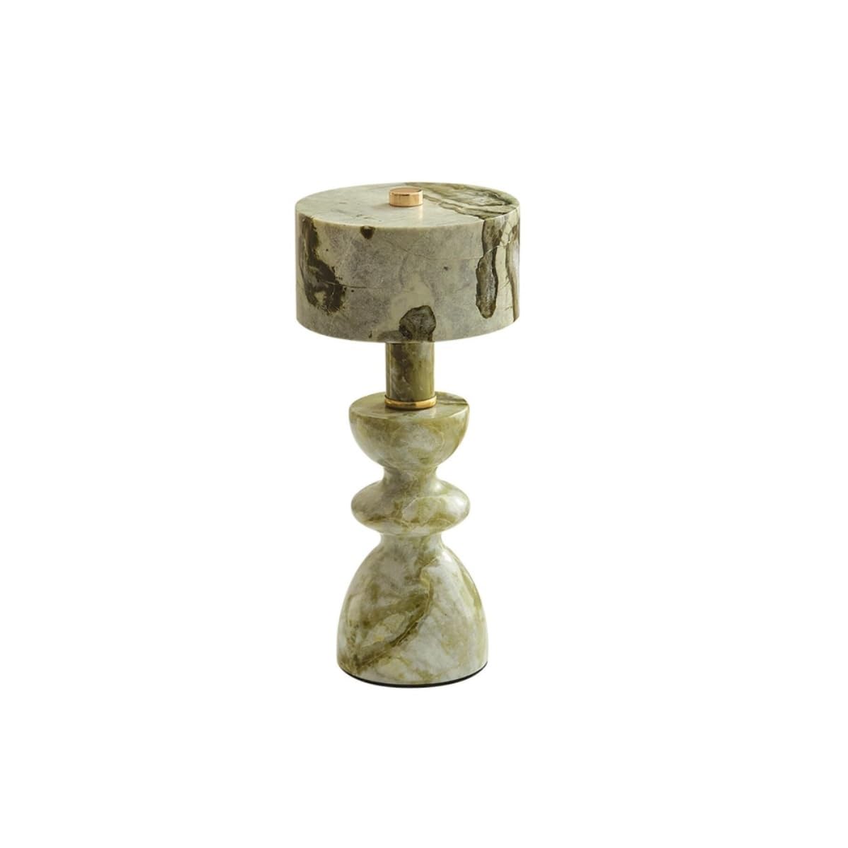 Generico Lampade touch in marmo verde giada Lampada da comodino moderna dimmerabile in stile art deco nordico for comodino, ufficio e soggiorno(Green Jade)