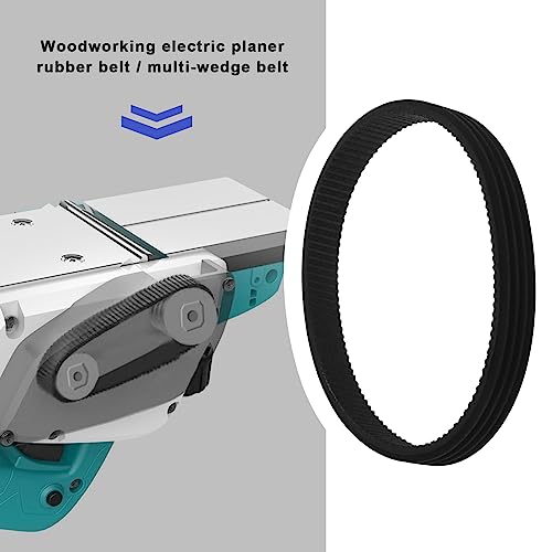 Create idea 2-teiliger Antriebsriemen für Elektrohobel, Kompatibel mit Makita 1900B, Gummi, 9,6 Mm Breite, 238 Mm Umfang, Ersatzteile für Elektrowerkzeuge