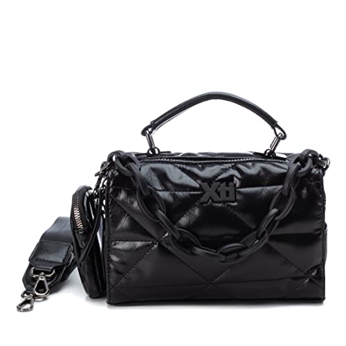 XTI 184019, Bolso de Hombro para Mujer, Negro, One...