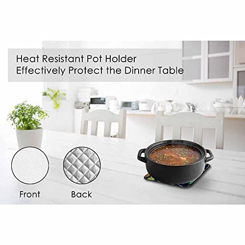 Samgula Cactus Oven Mitts And Pot Holders Sets Succulents Potted Plant Garden Nature Heat Resistant 3Pcs For Cooking Baking Bbq #TOP3