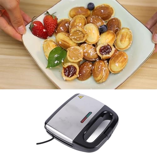 Topincn Nutty Cookie Maker Waffeleisen 750 W für Nusskuchen