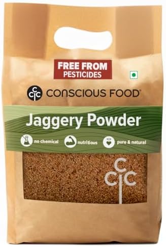 Conscious Food Jaggery Powder, 1 kg | Pure, Natural & Chemical Free | Healthy Sugar Alternative | Gur, Gud Powder, Sharkara Bellam, Nattu Sakkarai, Vellam