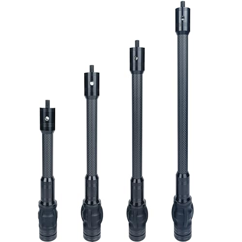 ZMATLIAO Carbon Archery Bow Stabilizer Single Side Adjustable V-Bar Mount Quick Disconnect Bow Rod Stabilizer, Bow Stabilizer & Compound Bow Accessories-8