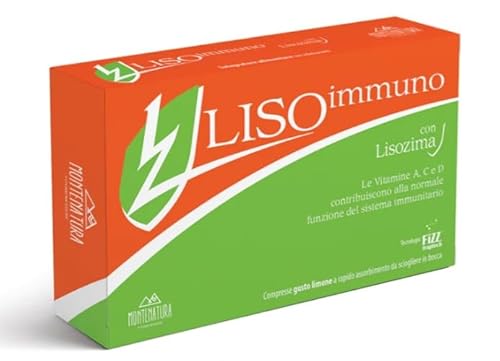 MONTENATURA LISOimmuno – Integratore Alimentare con Lisozima, Vitamina C, A e D3 – Supporto Naturale per le Difese Immunitarie – Senza Glutine, Senza Lattosio, NO OGM – 30 Compresse Frizz