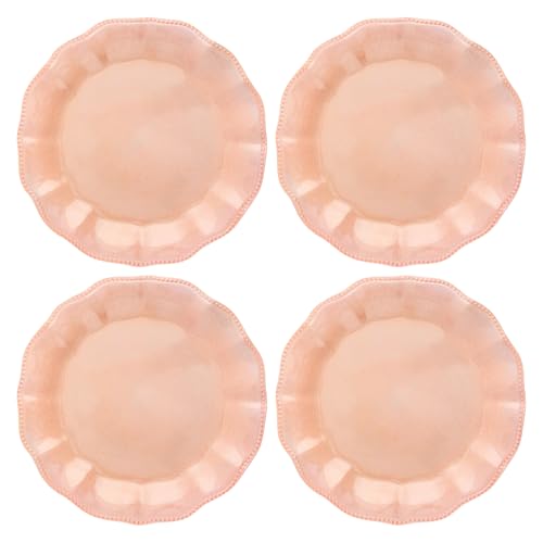 Karma-1075-inches-Melamine-Dinner-Plates-Set-of-4-Reusable-Dishwasher-Safe-Plates-for-Outdoor-and-Indoor-Olivia-Blush Karma, 10.75 inches Melamine Dinner Plates Set of 4, Reusable Dishwasher Safe Plates for Outdoor and Indoor, Olivia Blush - Image 1