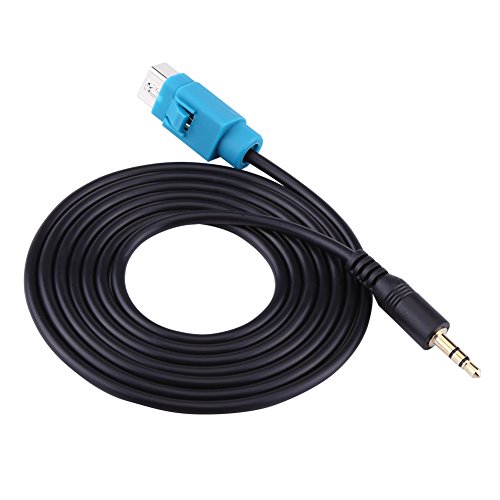AUX Input Cable Adapter For Fit For CDA CDE IVA Fast Data Transmission Black & Blue Plastic & Copper