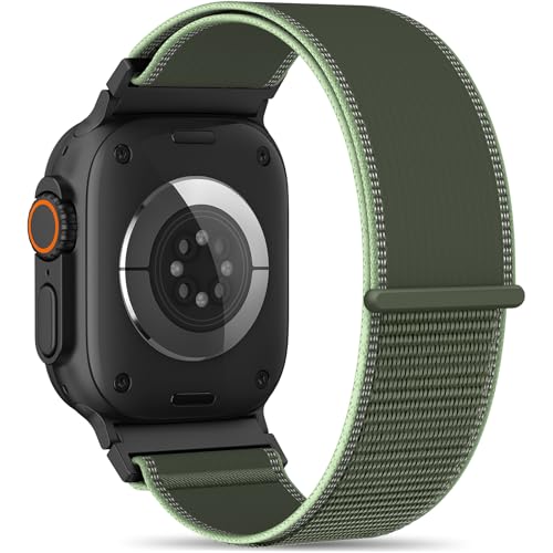 Higgs Correas Trail Loop Nylon Compatible con Correa Apple Watch Series 44mm Ultra3/2/1 49mm 42mm 45mm 46mm Hombre, Pulsera Suave Deportiva Ajustable para iWatch Serie 11 10 9 SE 8 7 6 5 4 3 2 1