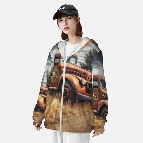 Chaqueta ligera de manga larga con capucha para protección solar miniatura 4