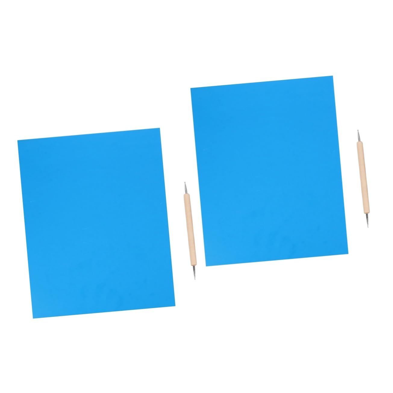 HAPINARY 2sets Trace Paper for Drawing Cross Stitch Carbon Transfer Paper with Embossing Stylus Water Soluble Craft Tools 10pcs*2