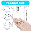 Nogeqi Lot de 15 plaquettes de nez en forme de U - Coussinets de nez souples - En silicone - En forme de U - À visser - Pour lunettes de soleil - 3 tailles