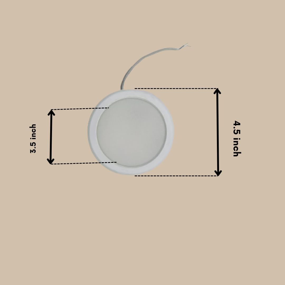 TechSphere Advances 4 inch Round Panel Surface Light Pack of 6 1