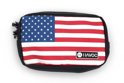 Havoc Racing Bar Bag - Universal Handlebar Bag for Motorcycles Dirt Bikes ATVs UTVs - Fits Goggles Phone Tools -8x5x2 (USA)