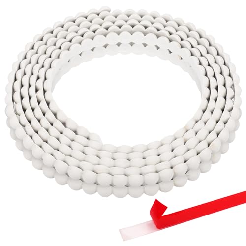 2 Pcs x 9.8 Ft Peel and Stick Molding Trim Peel and Stick with 2 Adhesive Tape Flexible Trim Moulding Decorative Bead Pearl DIY Molding Trim for Mirror Window Frame Home Decor Protection