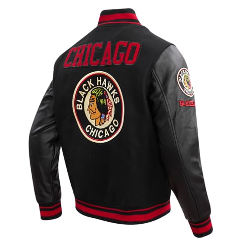 Image of Pro Standard NHL mens Mens Nhl Retro Classics Wool Varsity Jacket
