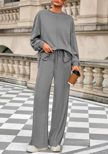BTFBM Women Fall Fashion 2025 2 Piece Outfits Sweatsuit Set Jogger Sweatpants Matching Lounge Sets Airport Tracksuit