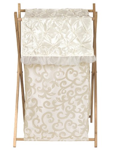 Sweet Jojo Designs Baby/Kids Clothes Laundry Hamper for Champagne and Ivory Victoria Bedding
