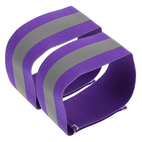 DECHOUS 1Pair High Visibility Reflective Armbands Bands for Night Running Cycling and Walking Practical Reflective Ankle Bands for Enhanced Visibility and Safety