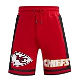 Pro Standard Mens NFL Kansas City Chiefs Retro Classics Athletic Short Rot/Schwarz M