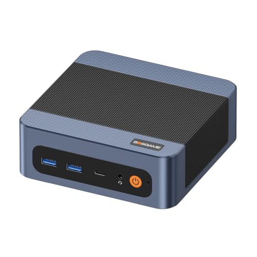 Image of BOSGAME E7 Mini PC, Intel Core i3 100U, 16GB RAM, 512GB SSD | Compact Business Desktop with Intel Core 3 100U, Dual LAN, Triple Display support and fast WiFi 6 connectivity