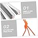 Milisten Portable Elastic Foam High Jump Training Bar Impact-Absorbing Padding for Outdoor Sports Practice for Boy Girl and Adults Safe Training Equipment
