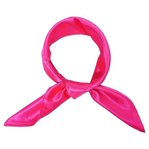 ATAMET Head Scarf Square Neck Ribbon Neck Scarf Satin Scarf Handkerchief for Halloween Retro Women Costume Accessory3
