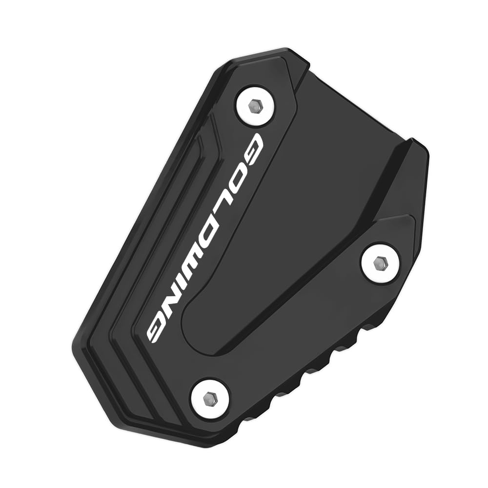 Modeer Supporto per Honda Goldwing GL1800 2002~2017, Supporto Laterale CNC per Moto, Cuscinetto di Prolunga per Piedi, Accessorio Goldwing GL 1800 (Nero)