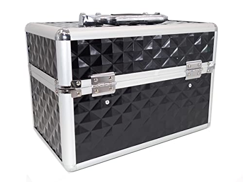 Maleta Para Maquiagem Porta Joias Bijuterias e Acessórios (PRETA)