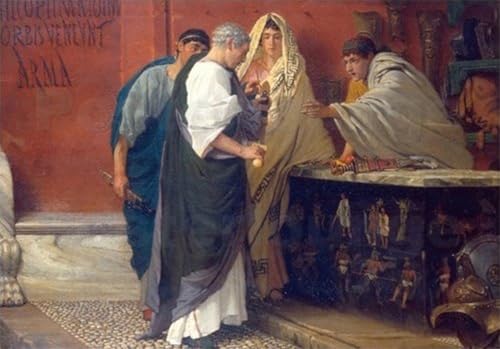 Pintura al óleo clásica de Lawrence Alma-Tadema 60x90cm para renovar paredes desnudas