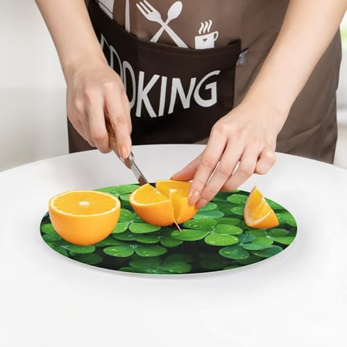 Planche à découper en verre durable résistante aux rayures pour table de cuisine - 8