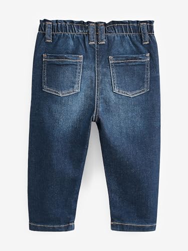 NEXT Mädchen Mom-Jeans Denim Dunkle Waschung 92-98
