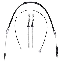 für opel corsa c handbremsseil, Qiilu Handbremsseil, 4Pcs Handbremsseil Hinten Kompatibel für Opel Corsa C 1.0, 1.2 & 1.3 CDTi