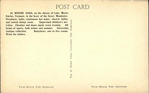 Miniatura 2 de Cliff House, Bonnie Oaks Camp Fairlee, Vermont VT Original Antique Postcard