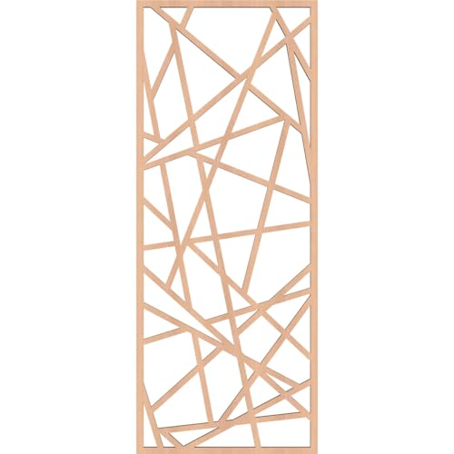 Image of Conway Decorative Pierced Fretwork Wood Wall Panels, 13 3 /8 inchW x 34 3 /8 inchH x 3 /8 inchT, Alder