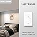 Humpptom Dimmer Switch, Remote Light Switch with Wireless Remote Control, Single Pole Smart Wireless Light Switch Support 2.4G&5G Compatible with Alexa