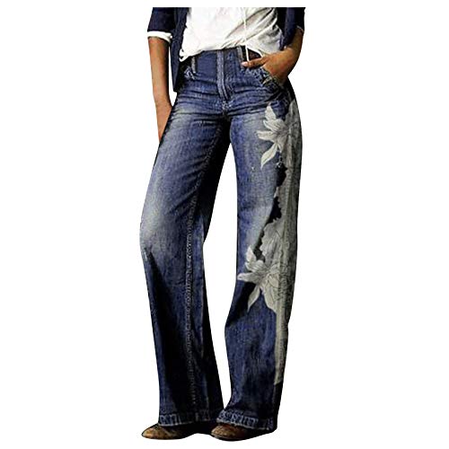 XUETON Women's High Waisted Wide Leg Pants Butt-Lifting Stretchy Bootcut Flare Denim Jeans Plus Size(White,3X-Large)