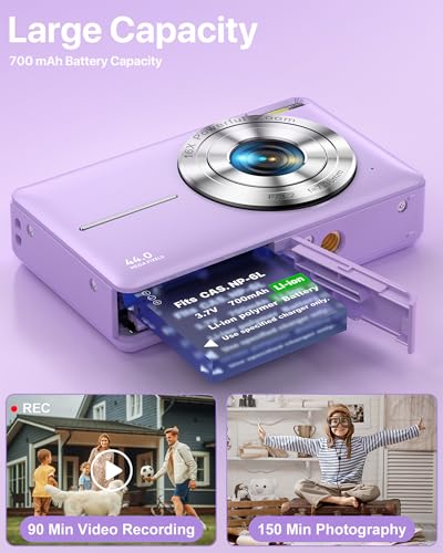 Image of Digital Camera 1080P Camera 44MP Camera Portable Compact Camera with 2.4 Inch LCD Screen - Green