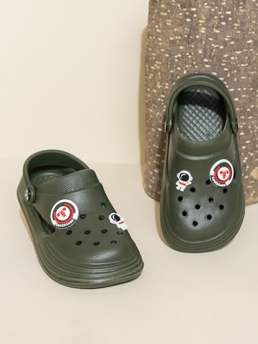 Image of toothless Kids Boys Green Grey Clogs