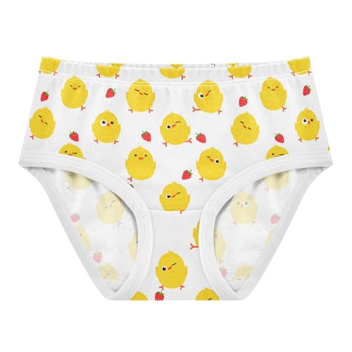 Cute Yellow Chicks Strawberry Toddler Girls's Underwear 2T 202c1814