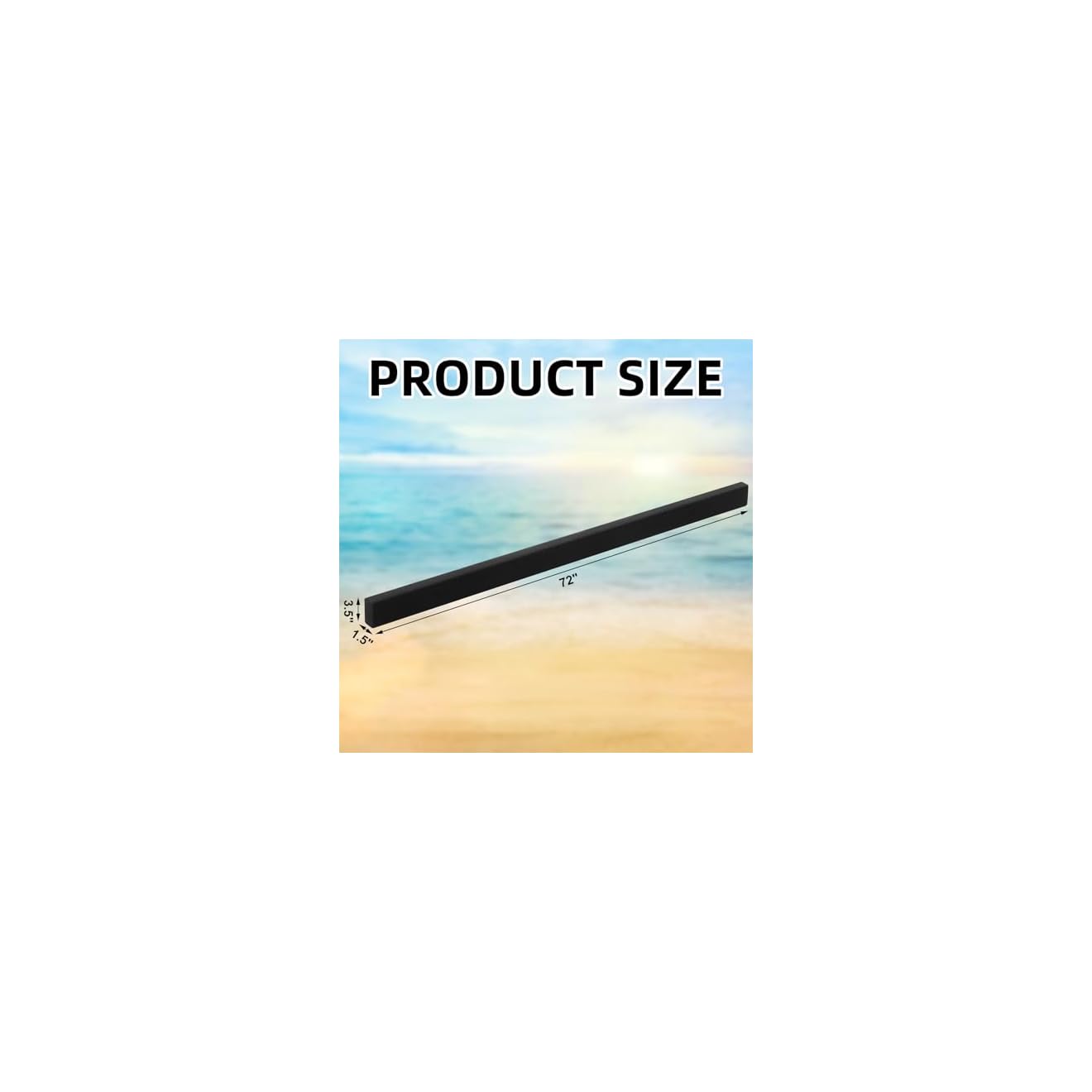 Tinideya 2 Pcs 6' Long Marine Carpeted Bunk Boards 2" x 4" Boat Trailer